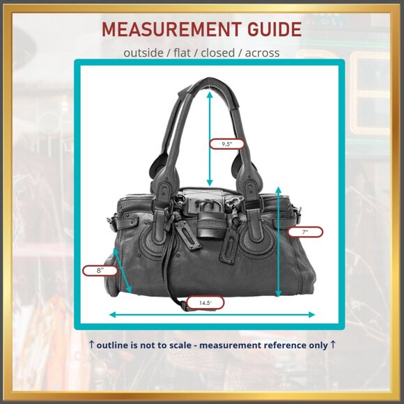 Chloe Vintage Paddington Satchel Calfskin Leather Ecureil Brown Medium - Picture 5 of 16